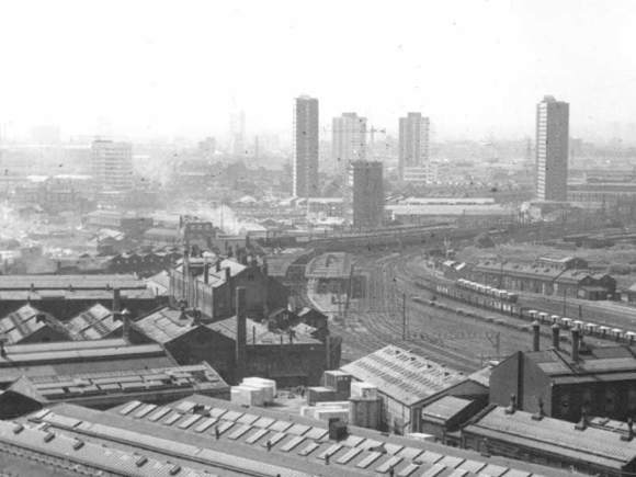 Carpenters Estate from Stratford Railways, 1970