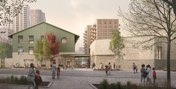 Carpenters Primary School by Maccreanor Lavington