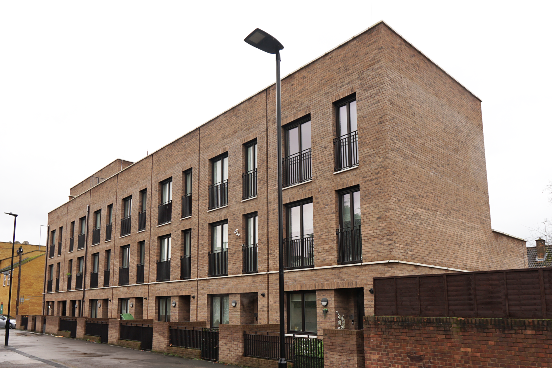 Doherty is a terrace of 9 3-storey houses in Plaistow